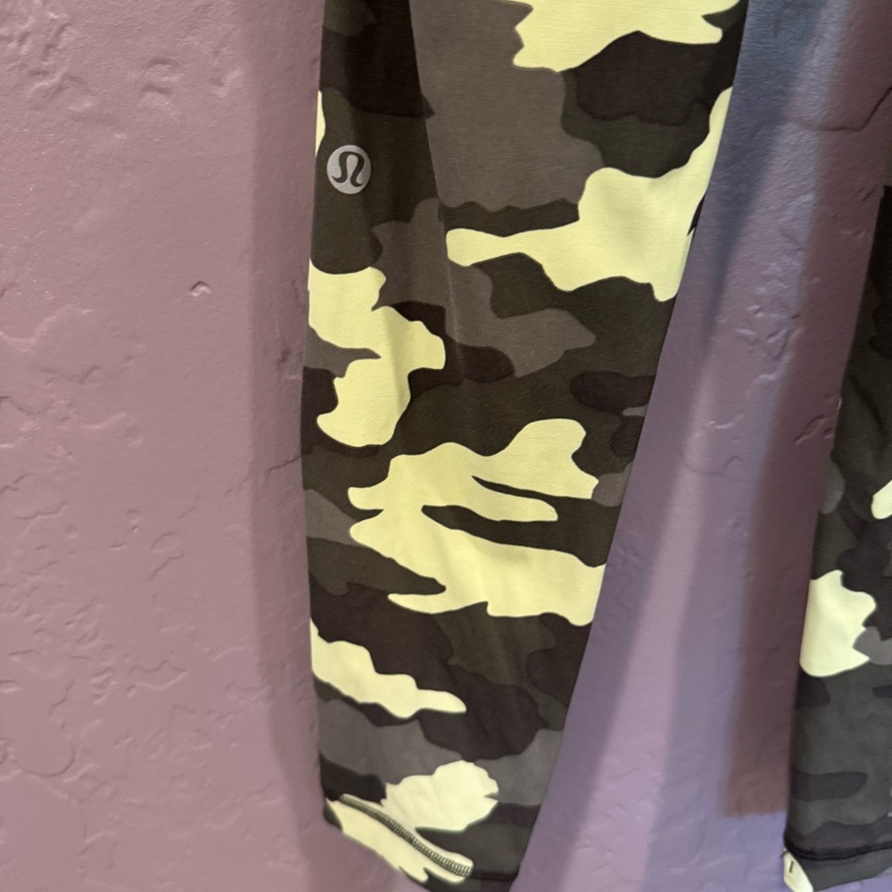 Lululemon Athletica Green Camouflage Leggings - 4 - Picture 3 of 4